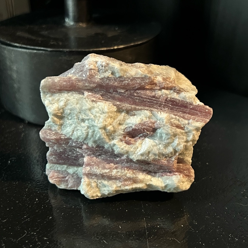 Pink Tourmaline in Quartz Raw Crystal